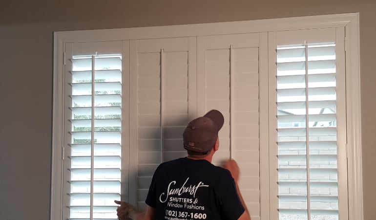 Installation of plantation shutters in Fort Lauderdale